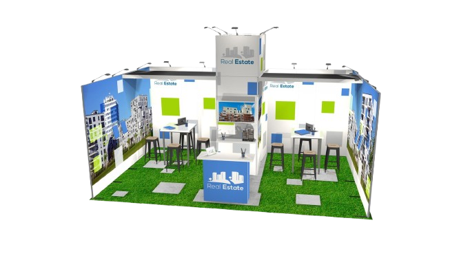 installation stand salon sur mesure